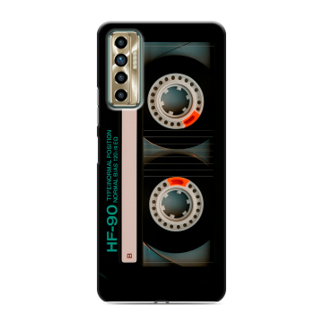 Силиконовый чехол на Tecno Camon 17P с принтом Кассета