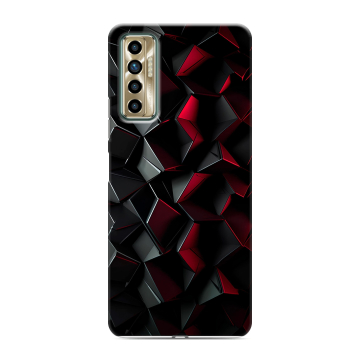 Силиконовый чехол на Tecno Camon 17P с принтом Абстракция