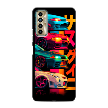Силиконовый чехол на Tecno Camon 17P с принтом Гоночные машины Силиконовый чехол на Tecno Camon 17P с принтом Гоночные машины