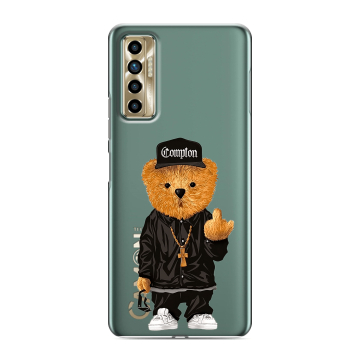 Силиконовый чехол на Tecno Camon 17P с принтом Мишка Силиконовый чехол на Tecno Camon 17P с принтом Мишка