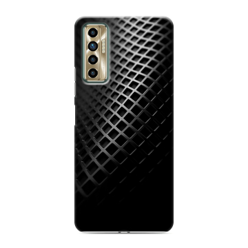 Силиконовый чехол на Tecno Camon 17P с принтом Текстура металла