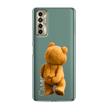 Силиконовый чехол на Tecno Camon 17P с принтом Медведь Силиконовый чехол на Tecno Camon 17P с принтом Медведь