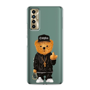 Силиконовый чехол на Tecno Camon 17P с принтом Плюшевый медведь Силиконовый чехол на Tecno Camon 17P с принтом Плюшевый медведь