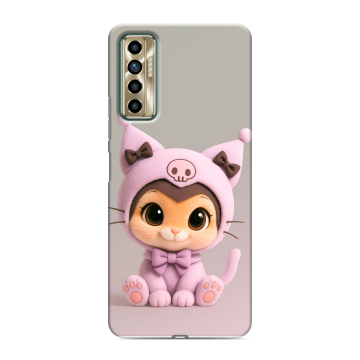 Силиконовый чехол на Tecno Camon 17P с принтом Куроми Kuromi 