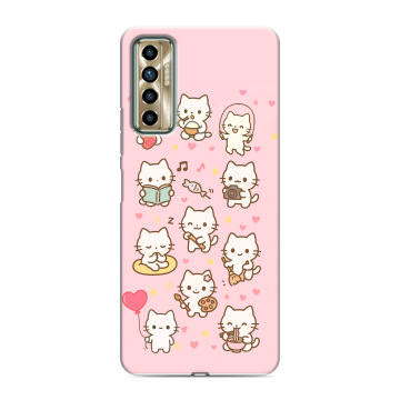Силиконовый чехол на Tecno Camon 17P с принтом Hello Kitty Хелоу Кити Силиконовый чехол на Tecno Camon 17P с принтом Hello Kitty Хелоу Кити