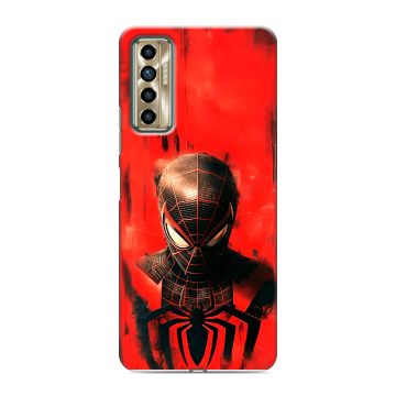 Силиконовый чехол на Tecno Camon 17P с принтом человек паук spiderman