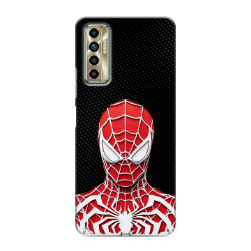 Силиконовый чехол на Tecno Camon 17P с принтом человек паук spiderman Силиконовый чехол на Tecno Camon 17P с принтом человек паук spiderman