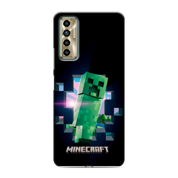 Силиконовый чехол на Tecno Camon 17P с принтом Майнкрафт Minecraft Силиконовый чехол на Tecno Camon 17P с принтом Майнкрафт Minecraft