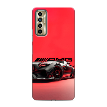 Силиконовый чехол на Tecno Camon 17P с принтом Мерседес Mercedes AMG Силиконовый чехол на Tecno Camon 17P с принтом Мерседес Mercedes AMG