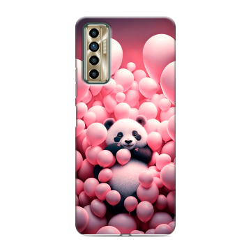 Силиконовый чехол на Tecno Camon 17P с принтом Панда Силиконовый чехол на Tecno Camon 17P с принтом Панда