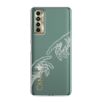 Силиконовый чехол на Tecno Camon 17P с принтом Сотворение мира Силиконовый чехол на Tecno Camon 17P с принтом Сотворение мира