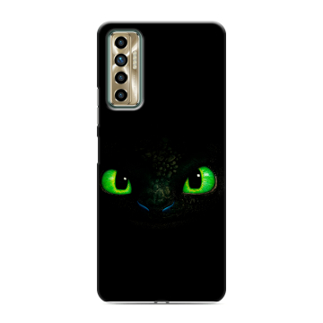 Силиконовый чехол на Tecno Camon 17P с принтом Как приручить дракона