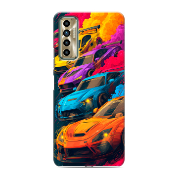 Силиконовый чехол на Tecno Camon 17P с принтом Тачки Силиконовый чехол на Tecno Camon 17P с принтом Тачки