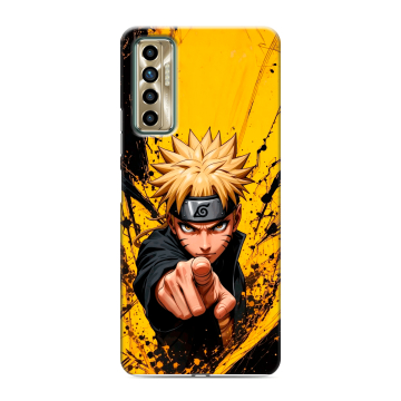 Силиконовый чехол на Tecno Camon 17P с принтом Naruto Наруто