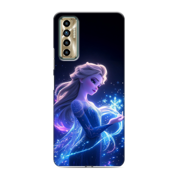 Силиконовый чехол на Tecno Camon 17P с принтом Холодное сердце Frozen Силиконовый чехол на Tecno Camon 17P с принтом Холодное сердце Frozen