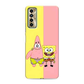 Силиконовый чехол на Tecno Camon 17P с принтом Спанч боб Спанчбоб Силиконовый чехол на Tecno Camon 17P с принтом Спанч боб Спанчбоб