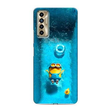 Силиконовый чехол на Tecno Camon 17P с принтом Миньоны Силиконовый чехол на Tecno Camon 17P с принтом Миньоны
