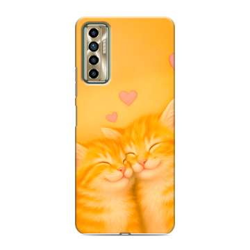 Силиконовый чехол на Tecno Camon 17P с принтом Милые котята Силиконовый чехол на Tecno Camon 17P с принтом Милые котята