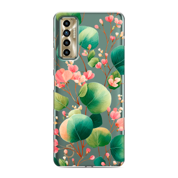 Силиконовый чехол на Tecno Camon 17P с принтом женский