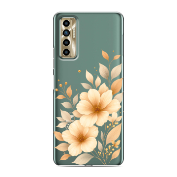 Силиконовый чехол на Tecno Camon 17P с принтом для девушки