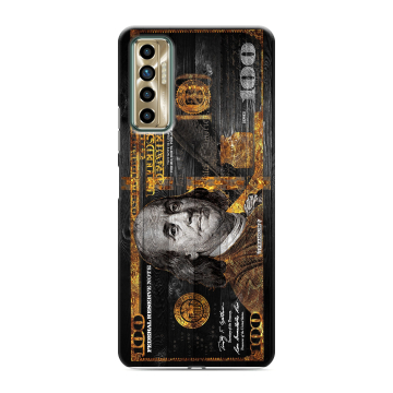 Силиконовый чехол на Tecno Camon 17P с принтом Доллар деньги Силиконовый чехол на Tecno Camon 17P с принтом Доллар деньги