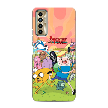 Силиконовый чехол на Tecno Camon 17P с принтом Adventure time Время приключений