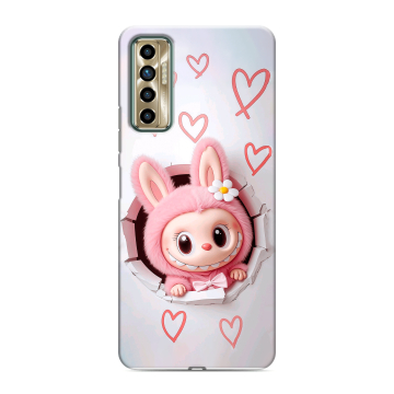 Силиконовый чехол на Tecno Camon 17P с принтом Labubu Лабубу