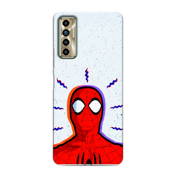 Силиконовый чехол на Tecno Camon 17P с принтом Spiderman Человек паук