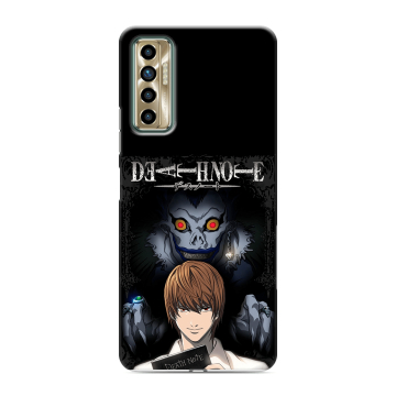 Силиконовый чехол на Tecno Camon 17P с принтом Death note Тетрадь смерти