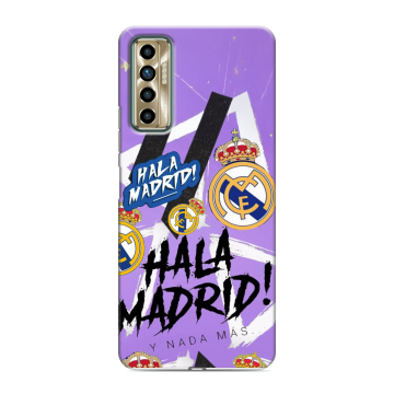 Силиконовый чехол на Tecno Camon 17P с принтом Real Madrid Реал Мадрид