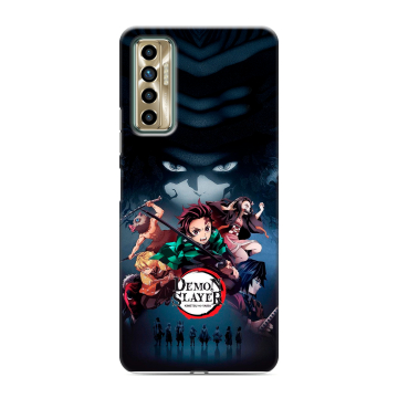 Силиконовый чехол на Tecno Camon 17P с принтом Demon Slayer Клинок рассекающий демонов Силиконовый чехол на Tecno Camon 17P с принтом Demon Slayer Клинок рассекающий демонов