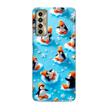 Силиконовый чехол на Tecno Camon 17P с принтом Новый год