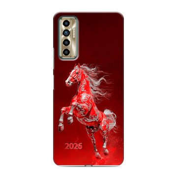 Силиконовый чехол на Tecno Camon 17P с принтом Новый год