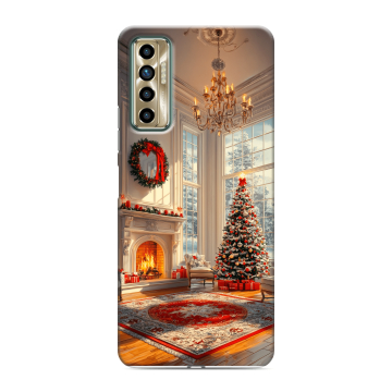 Силиконовый чехол на Tecno Camon 17P с принтом Новый год Силиконовый чехол на Tecno Camon 17P с принтом Новый год