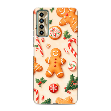 Силиконовый чехол на Tecno Camon 17P с принтом Новый год Силиконовый чехол на Tecno Camon 17P с принтом Новый год