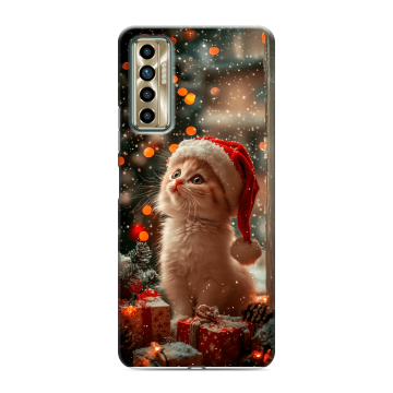 Силиконовый чехол на Tecno Camon 17P с принтом Новый год Силиконовый чехол на Tecno Camon 17P с принтом Новый год