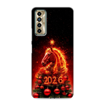 Силиконовый чехол на Tecno Camon 17P с принтом Новый год Силиконовый чехол на Tecno Camon 17P с принтом Новый год