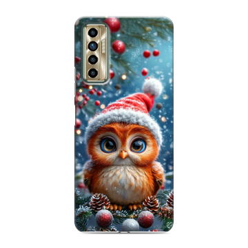 Силиконовый чехол на Tecno Camon 17P с принтом Новый год Силиконовый чехол на Tecno Camon 17P с принтом Новый год