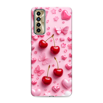 Силиконовый чехол на Tecno Camon 17P с принтом для девочек Силиконовый чехол на Tecno Camon 17P с принтом для девочек