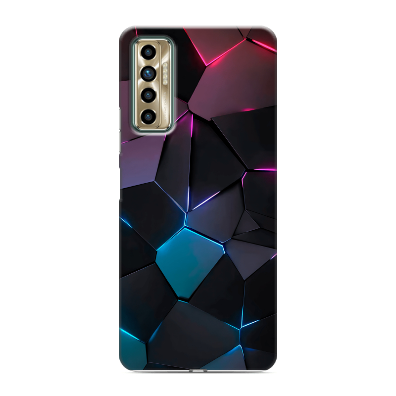Силиконовый чехол на Tecno Camon 17P с принтом Геометрия неона Силиконовый чехол на Tecno Camon 17P с принтом Геометрия неона