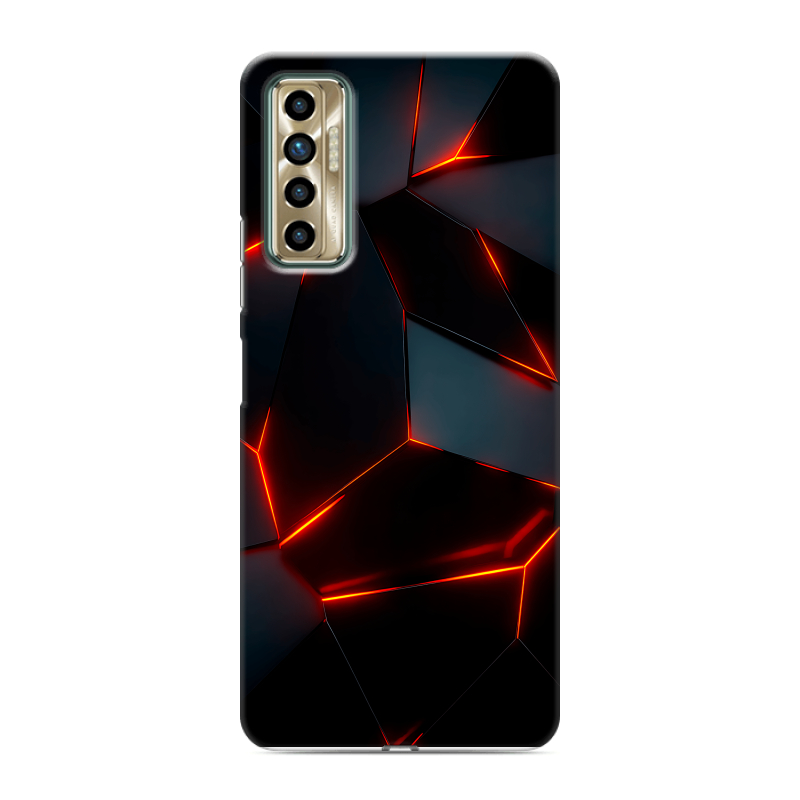 Силиконовый противоударный чехол на Tecno Camon 17P с принтом Яркие абстракции Силиконовый противоударный чехол на Tecno Camon 17P с принтом Яркие абстракции