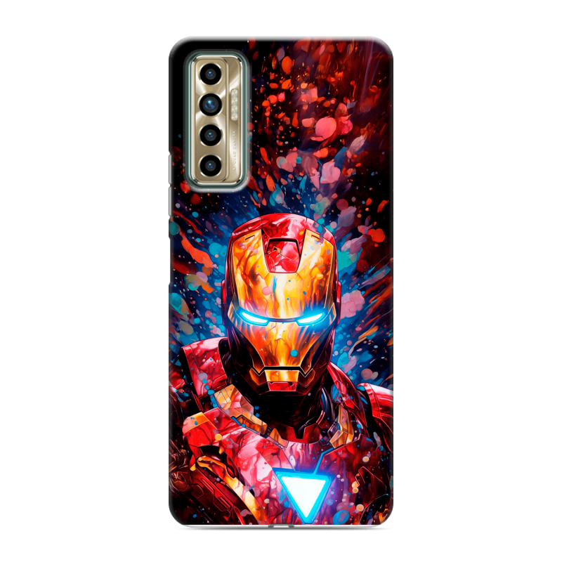 Силиконовый чехол на Tecno Camon 17P с принтом Железный человек Ironman Силиконовый чехол на Tecno Camon 17P с принтом Железный человек Ironman