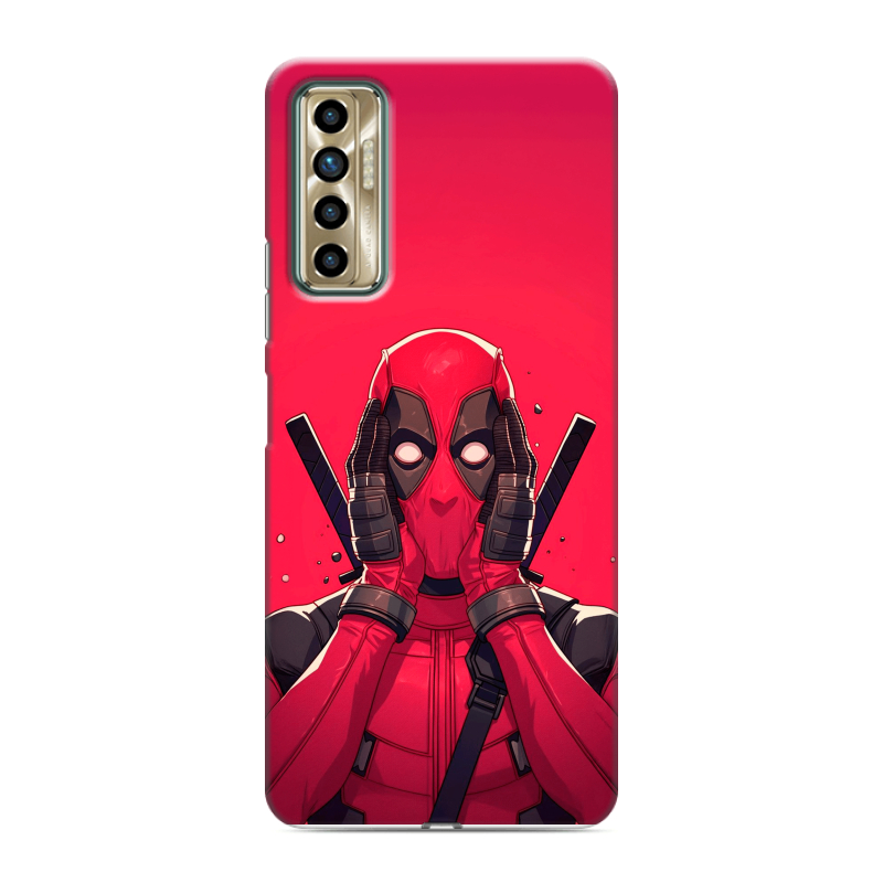 Силиконовый противоударный чехол на Tecno Camon 17P с принтом Дедпул Deadpool Силиконовый противоударный чехол на Tecno Camon 17P с принтом Дедпул Deadpool