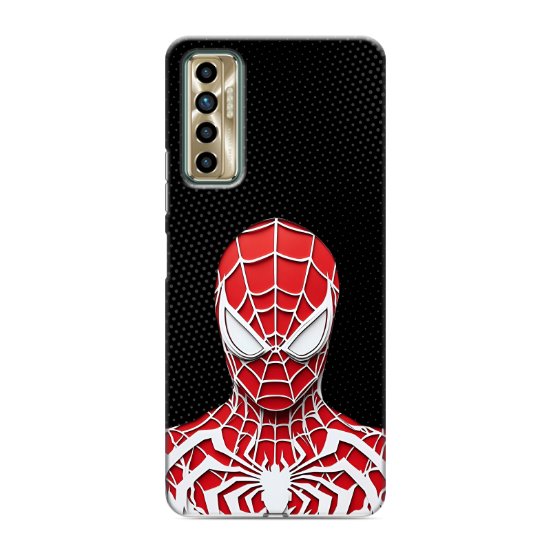 Силиконовый чехол на Tecno Camon 17P с принтом человек паук spiderman Силиконовый чехол на Tecno Camon 17P с принтом человек паук spiderman