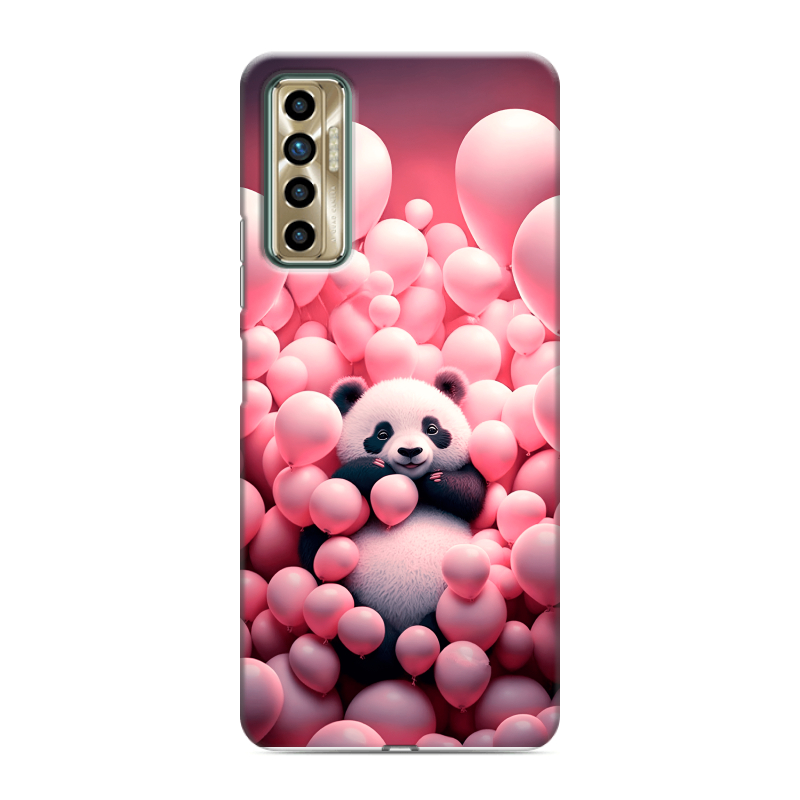 Силиконовый чехол на Tecno Camon 17P с принтом Панда Силиконовый чехол на Tecno Camon 17P с принтом Панда