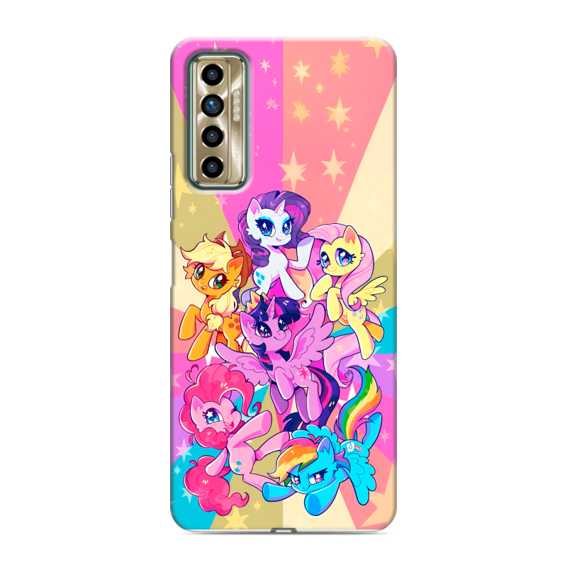 Силиконовый чехол на Tecno Camon 17P с принтом My little pony Дружба чудо Силиконовый чехол на Tecno Camon 17P с принтом My little pony Дружба чудо