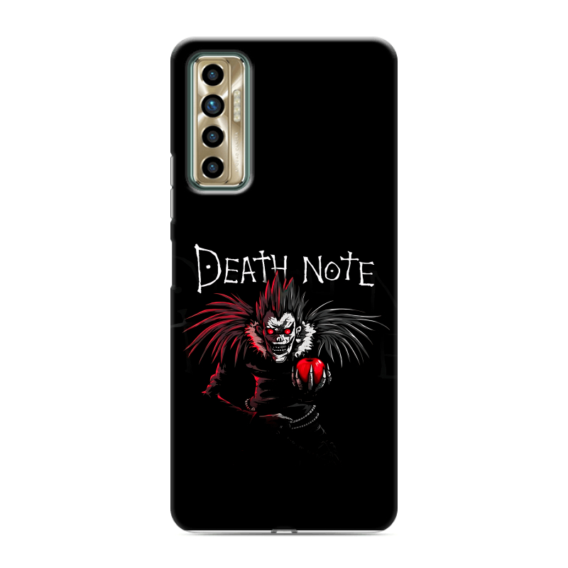 Силиконовый противоударный чехол на Tecno Camon 17P с принтом Death note Тетрадь смерти Силиконовый противоударный чехол на Tecno Camon 17P с принтом Death note Тетрадь смерти