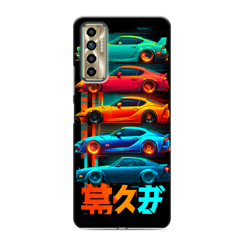 Силиконовый противоударный чехол на Tecno Camon 17P с принтом машины тачки Силиконовый противоударный чехол на Tecno Camon 17P с принтом машины тачки