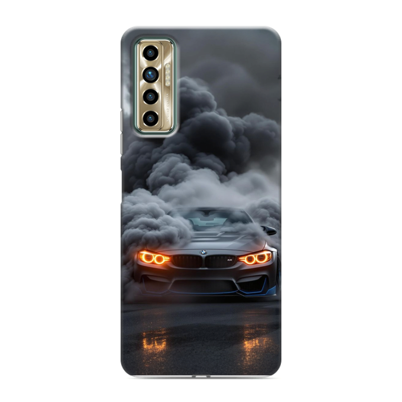 Силиконовый чехол на Tecno Camon 17P с принтом BMW БМВ Силиконовый чехол на Tecno Camon 17P с принтом BMW БМВ
