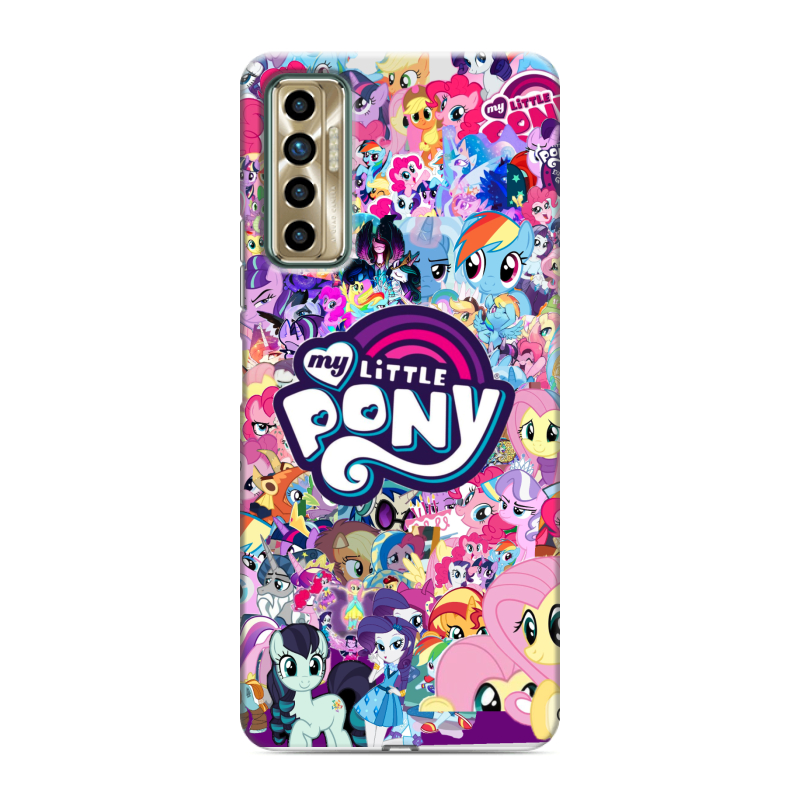 Силиконовый чехол на Tecno Camon 17P с принтом My little pony Дружба чудо Силиконовый чехол на Tecno Camon 17P с принтом My little pony Дружба чудо